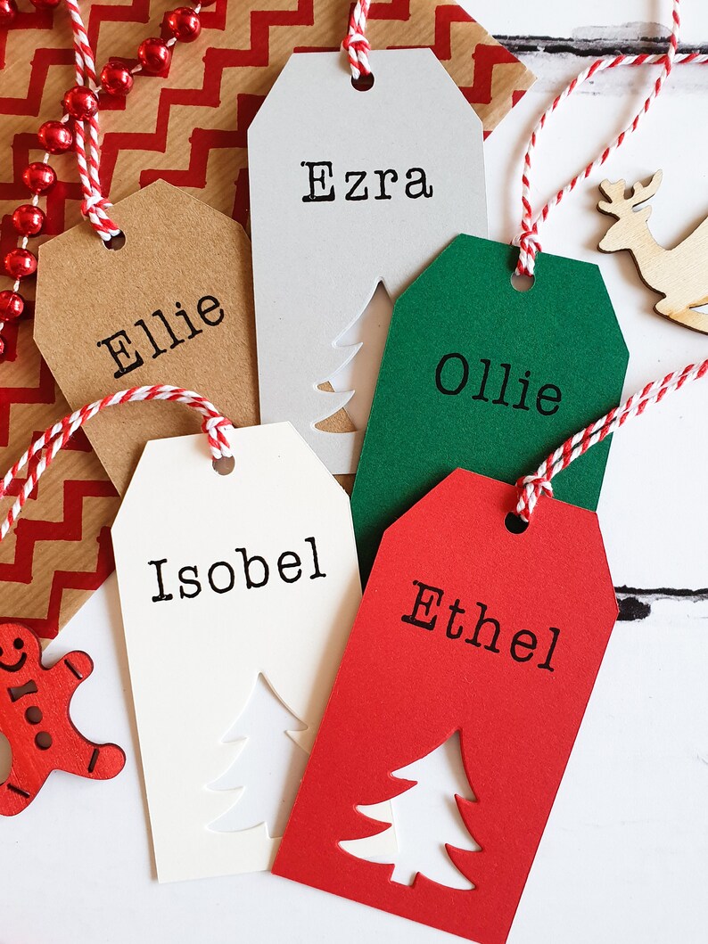 Christmas Gift Tags Packs of Personalized Gift Tags with Etsy