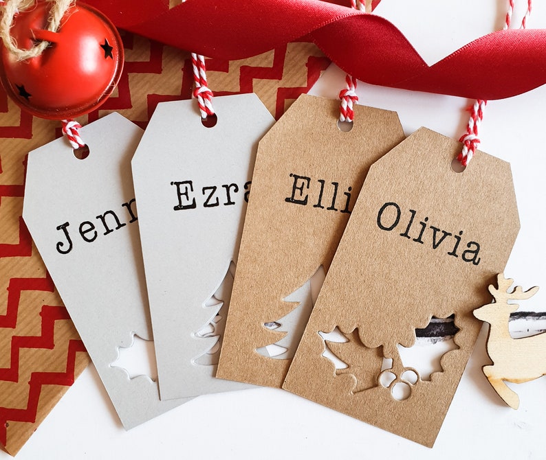 Christmas Gift Tags Packs of Personalized Gift Tags With Etsy UK