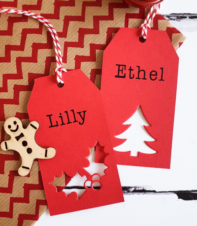 Christmas Gift Tags Packs of Personalised Gift Tags in Etsy