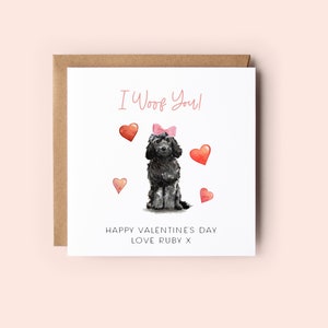 Dog Valentines Day Card | Cockapoo Valentines Card | Dog Valentines ...