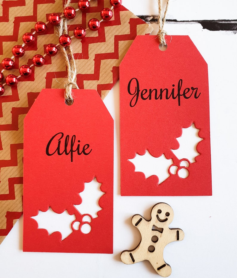 Christmas Gift Tags Packs of Custom Gift Tags in Traditional Etsy