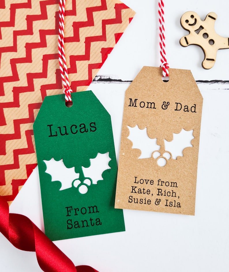 Christmas Gift Tags Packs of Custom Gift Tags in Traditional Etsy