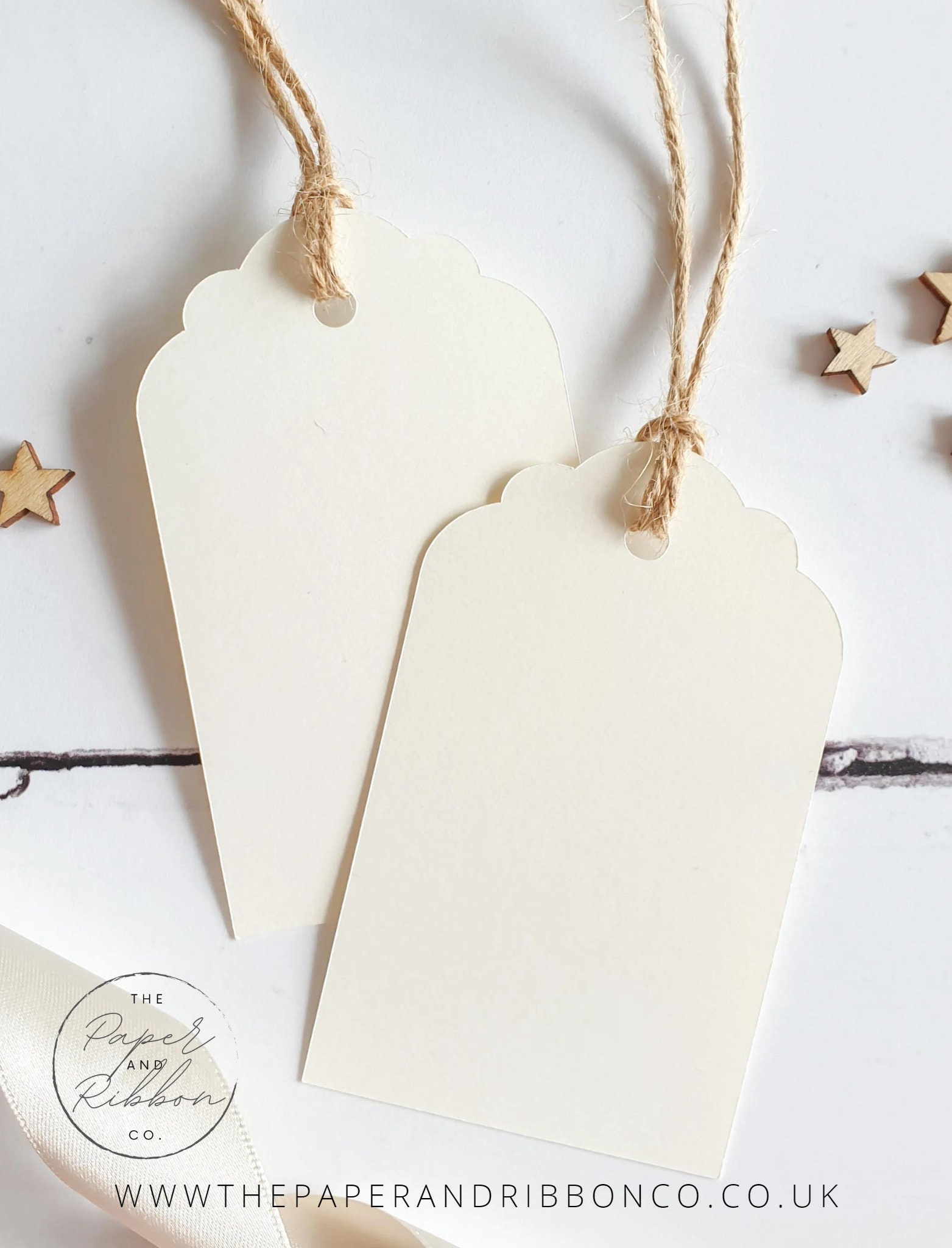 Cream Blank Gift Tags, Pack of 10. Gift Labels for Christmas, Gift ...