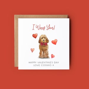 Dog Valentines Day Card | Cockapoo Valentines Card | Dog Valentines ...