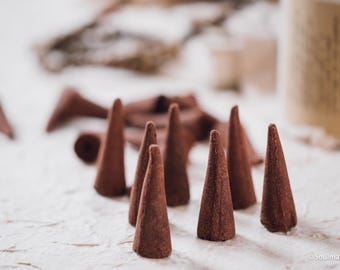 Traditional Tibetan Incense Cones - Zen art - Meditation yoga - Religion Buddhist Gift - Boho Cozy Home