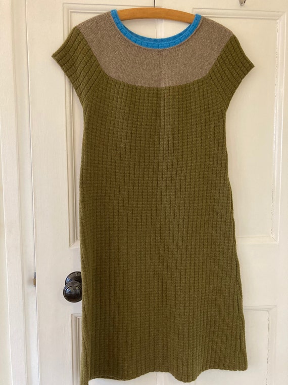 1990s knitted wool sweater dress