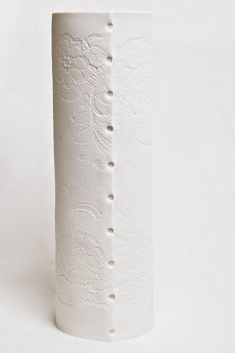 White Ceramic Vase Contemporary Handmade Porcelain Cylinder Etsy