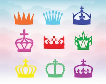 Download Watercolor Crown. Clipart Elements. Queen King Princess Golden