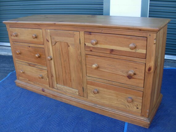 Rare Ethan Allen Triple Dresser Chest Bureau Farmhouse Pine Etsy