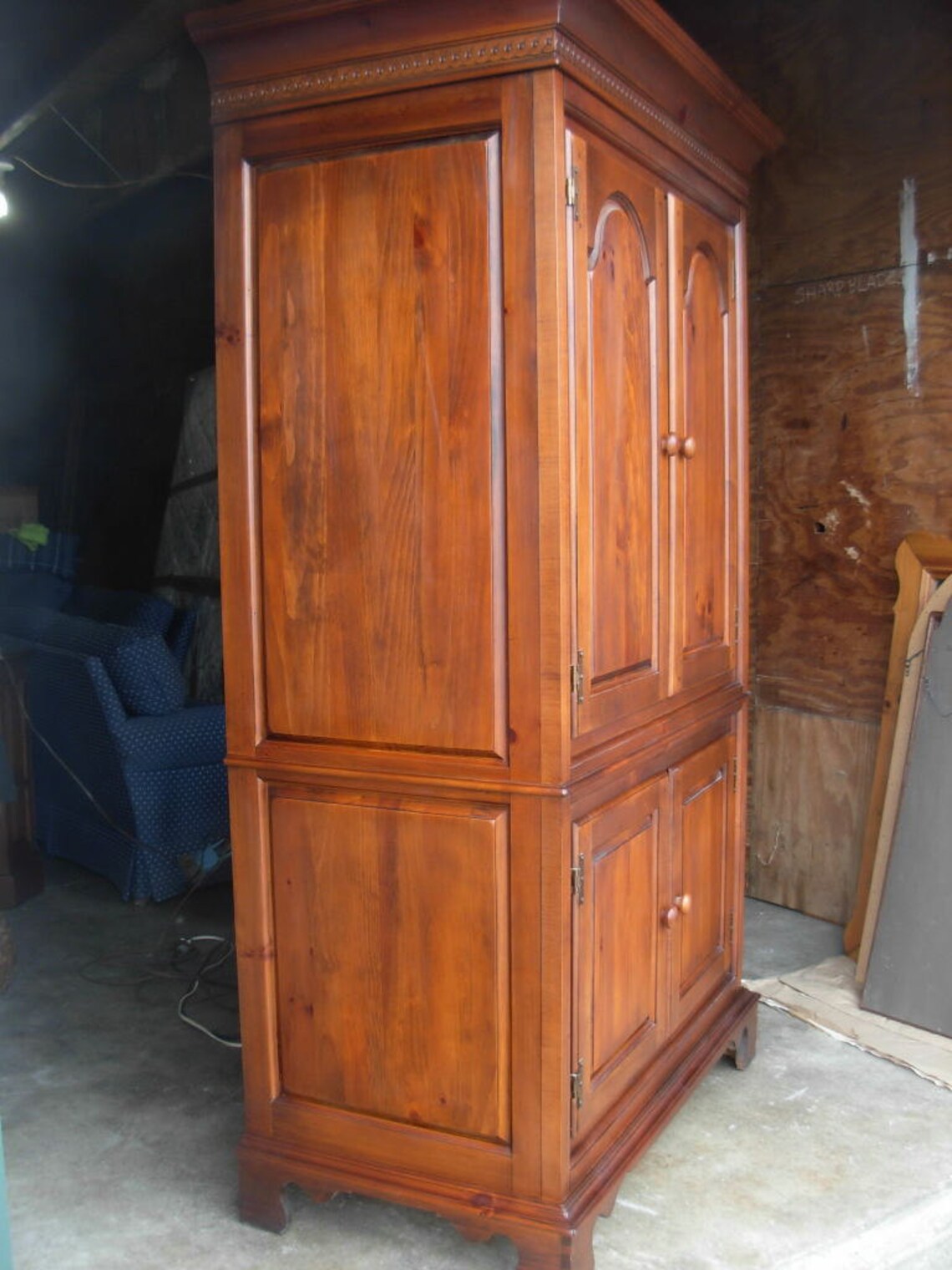 Rare Vintage Armoire / Dixie Furniture / USA Made / Cherry Etsy