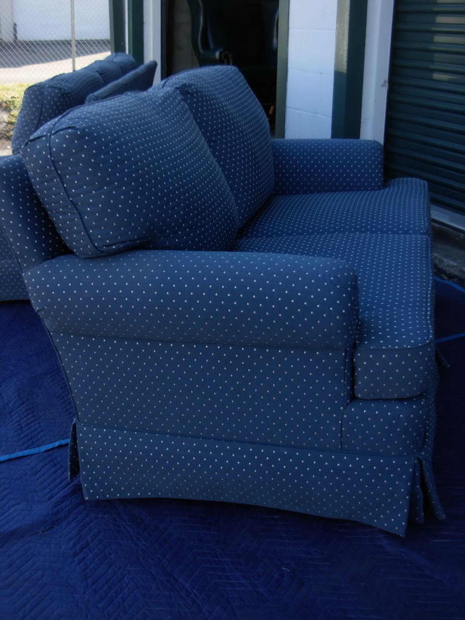 Rare Pennsylvania House Loveseat Sofa Slate Blue Consensus Etsy