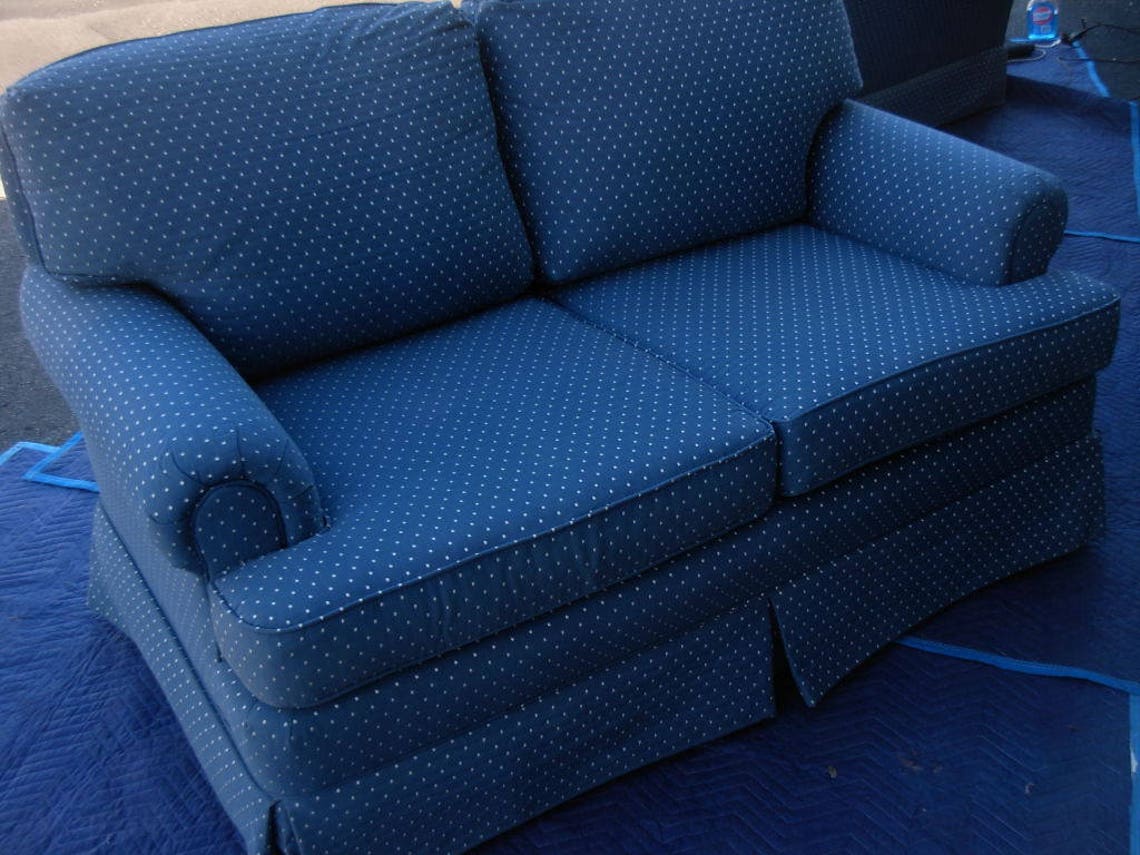 Rare Pennsylvania House Loveseat Sofa Slate Blue Consensus Etsy