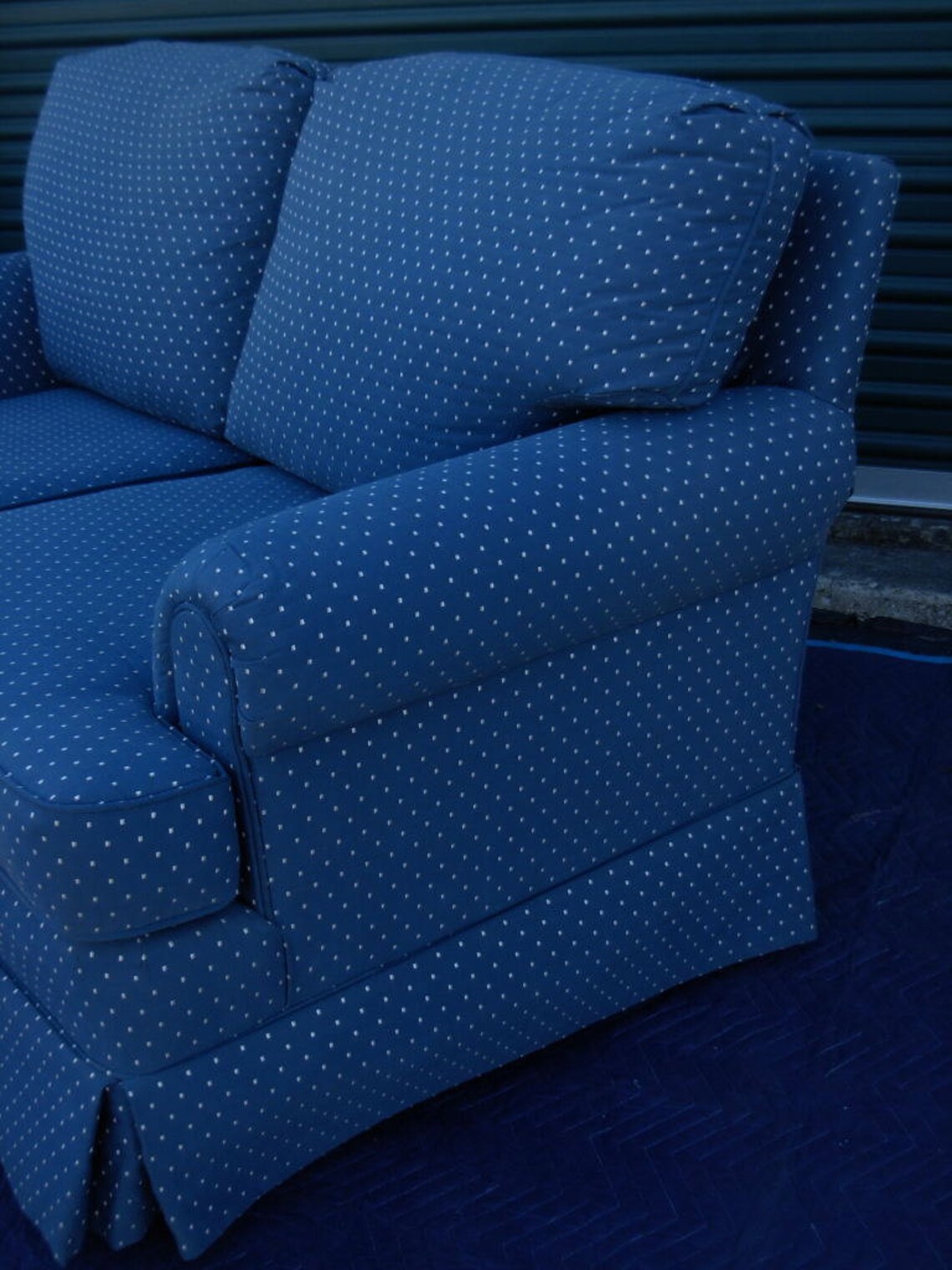 Rare Pennsylvania House Loveseat Sofa Slate Blue Consensus Etsy