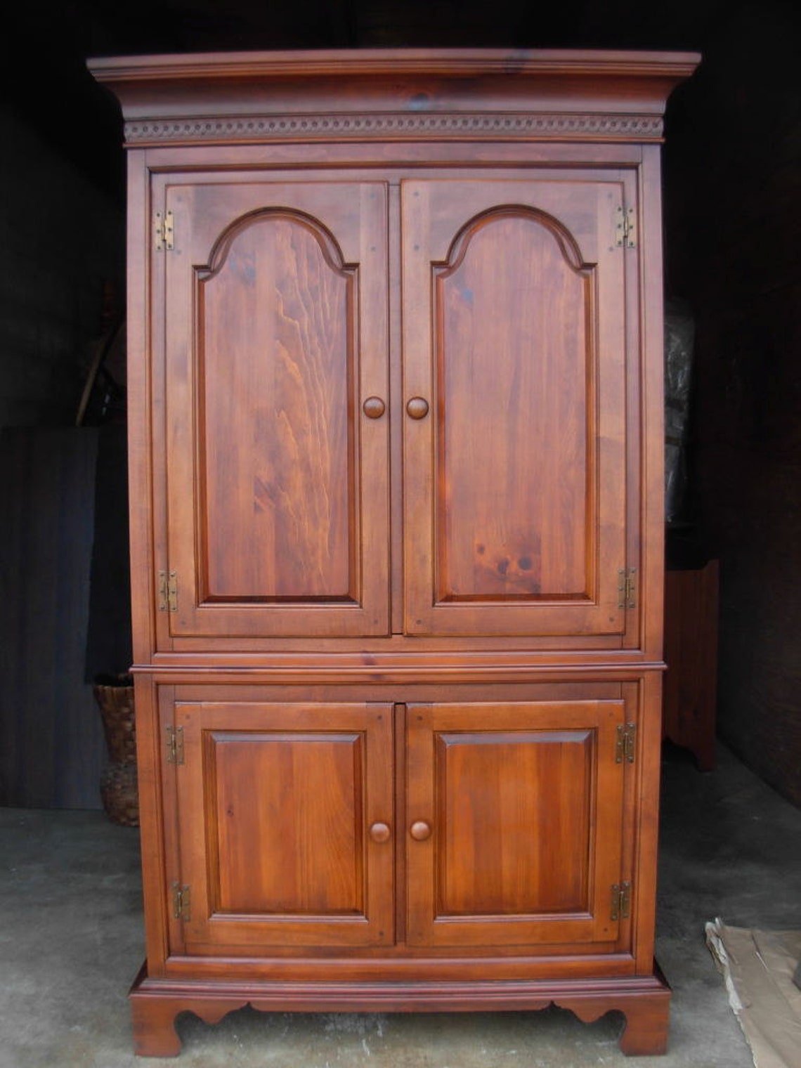 Rare Vintage Armoire / Dixie Furniture / USA Made / Cherry Etsy