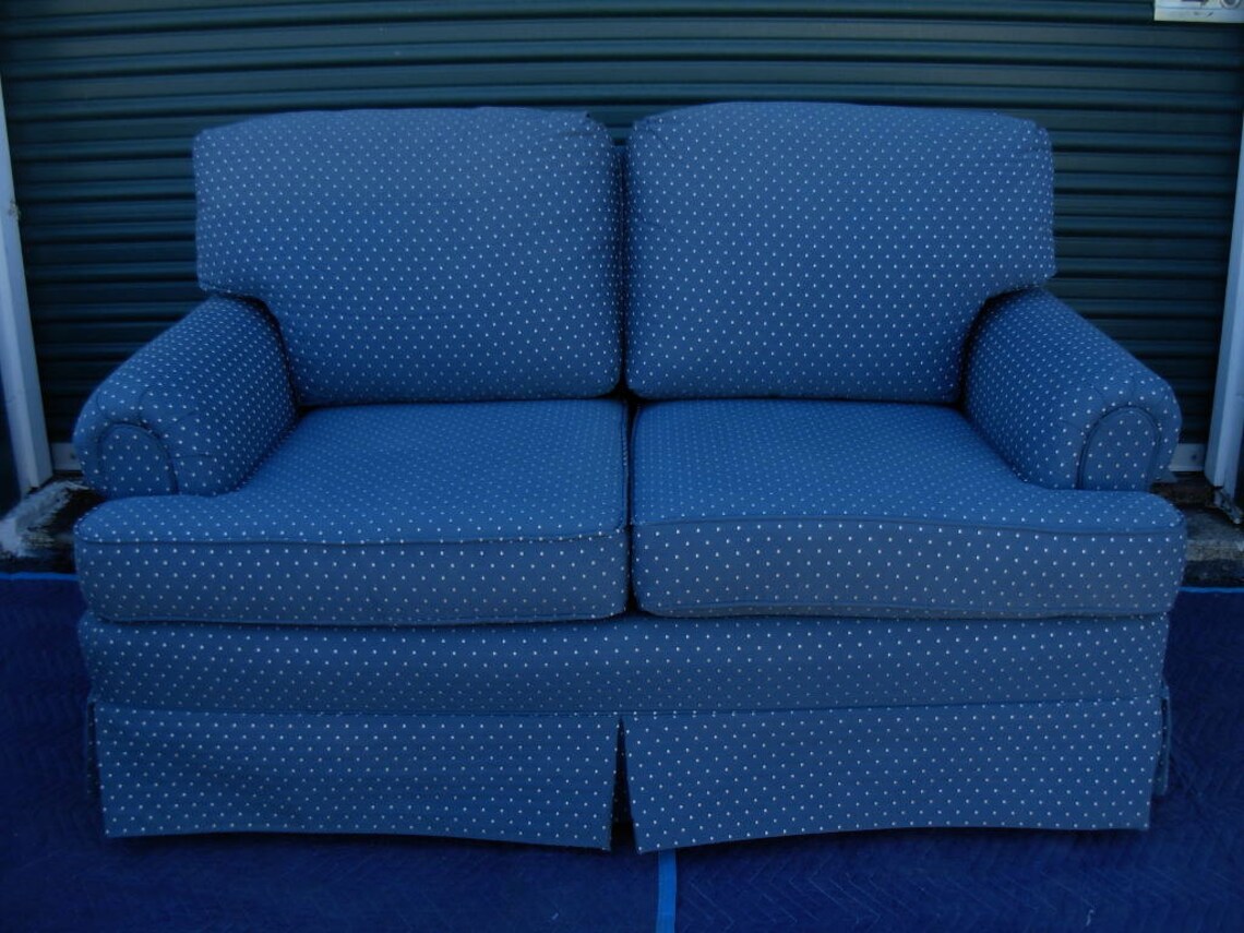 Rare Pennsylvania House Loveseat Sofa Slate Blue Consensus Etsy