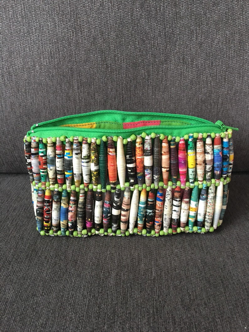 Wallet made out of recycled materials in India Etsy