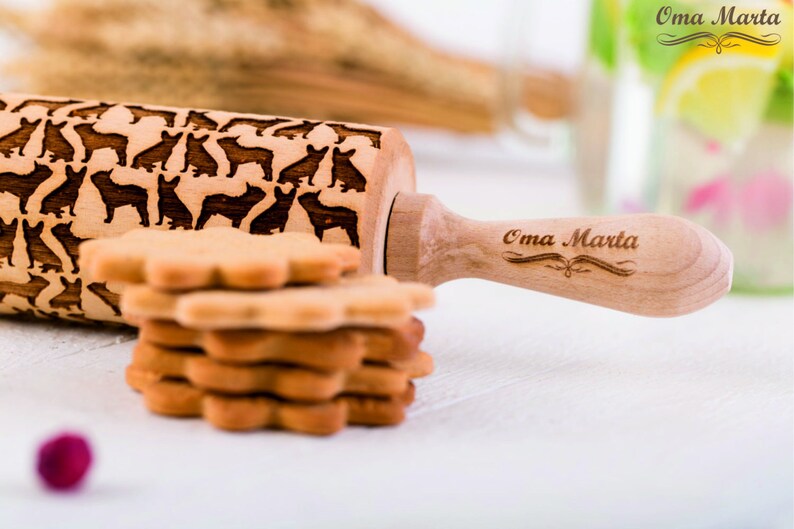 French Bulldog Gifts Embossed Engraved Rolling Pin French Etsy