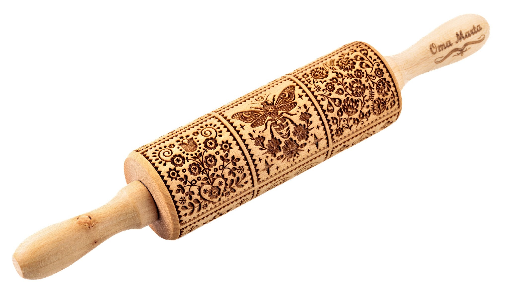 rolling pin,patterned rolling pin, clay rolling pin, sea pat
