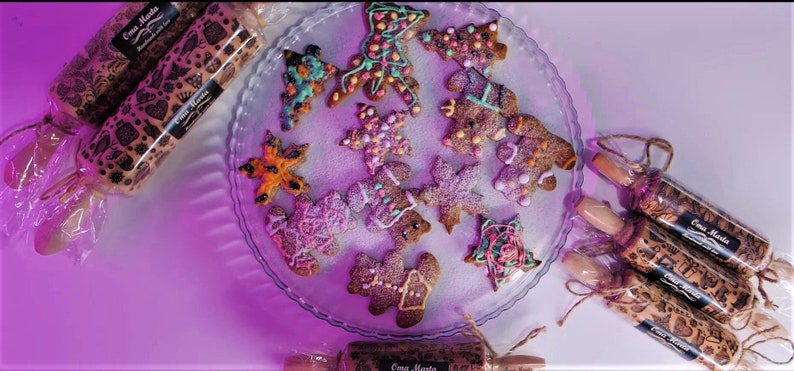 Mandala Embossing rolling pin Cookie cutter Embossed dough roller Gift Gingerbread Cookies Clay Roller Pottery Ceramics tools Springerle image 10