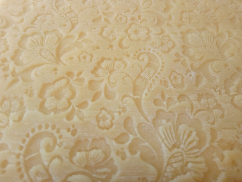 PAISLEY Embossed Dough Roller for Cookies Engraved Wooden Etsy