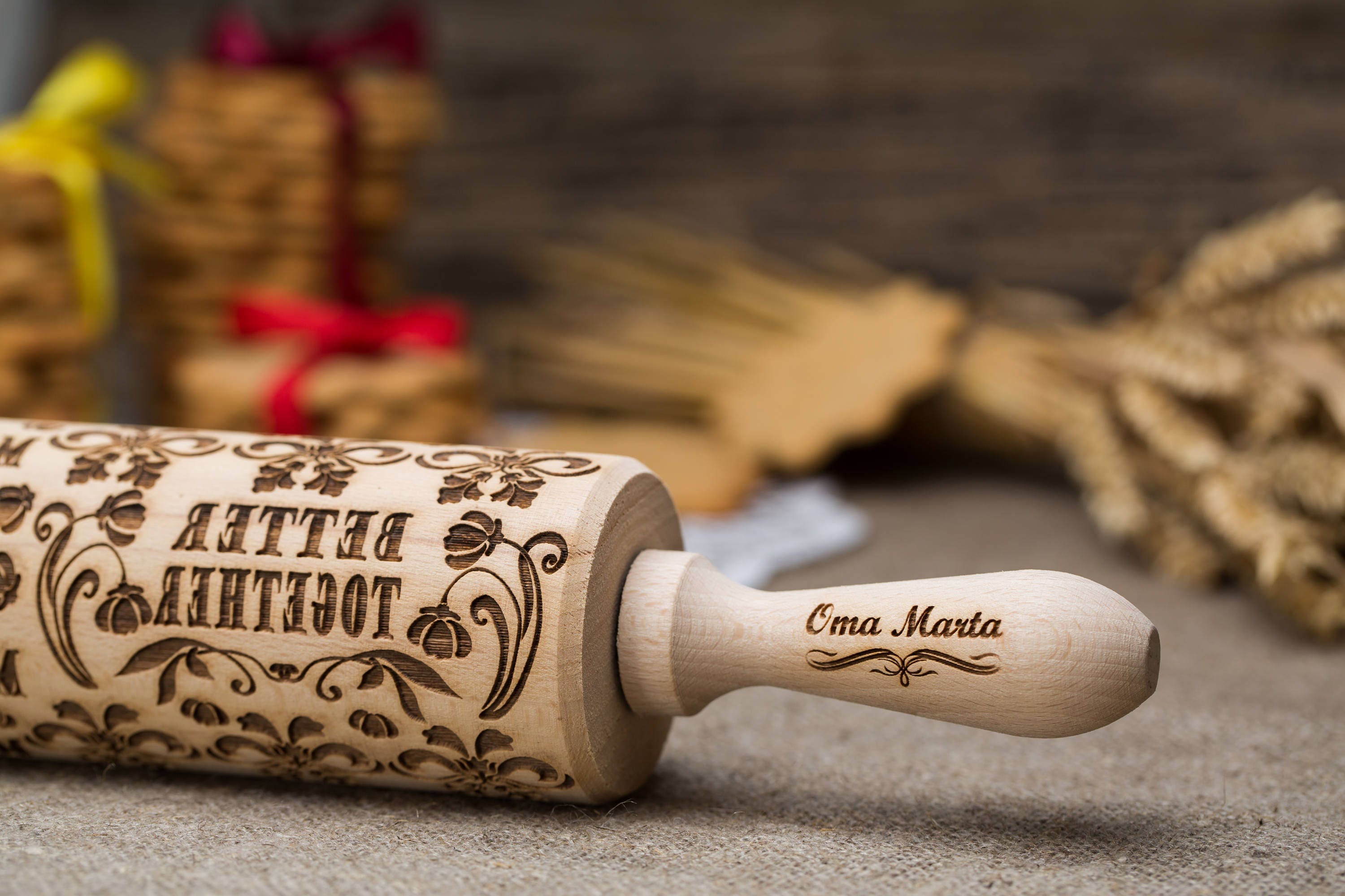 Wedding Gift for Bride Embossed Rolling Pin Wedding Gift for Etsy