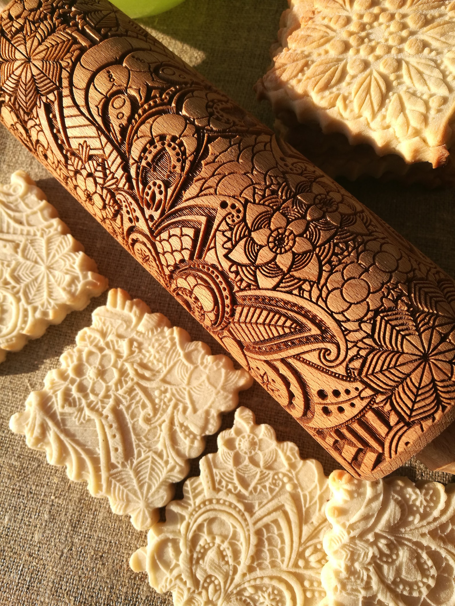 Paisley Engraved Rolling Pin Springerle Cookie Mold Gifts for Etsy