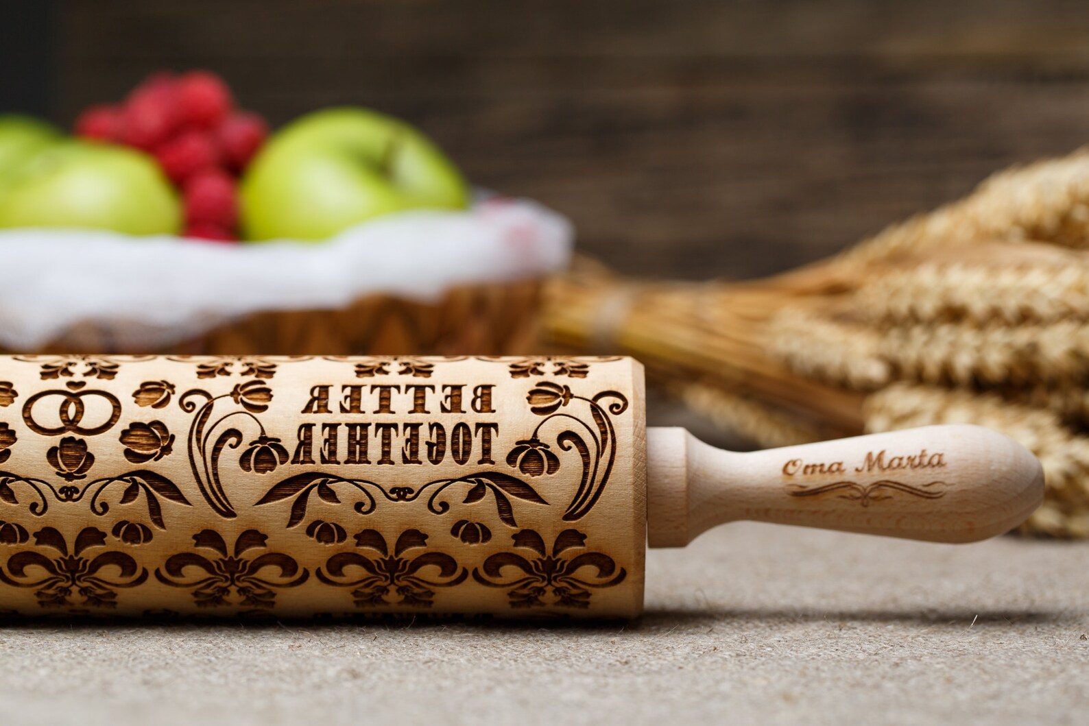 Personalized rolling pin Wedding gift for couple Gift for Etsy