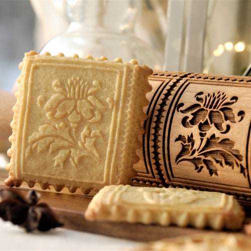 Nativity Engraved Rolling Pin CHRISTMAS Cookies Embossing Etsy