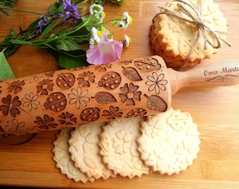 Lady Bird grabado rodillo grabado Embossed rodamiento regalo para las mujeres regalo de Navidad Housewarming regalo regalo de cumpleaños mamá regalo de Navidad Lady Bird tallado