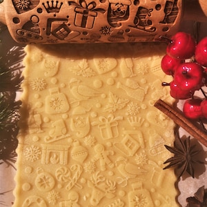 Julpräglingskavel Julkakor Julklappar Julskärning Präglad Kavel Präglad degkavla Julkakformar