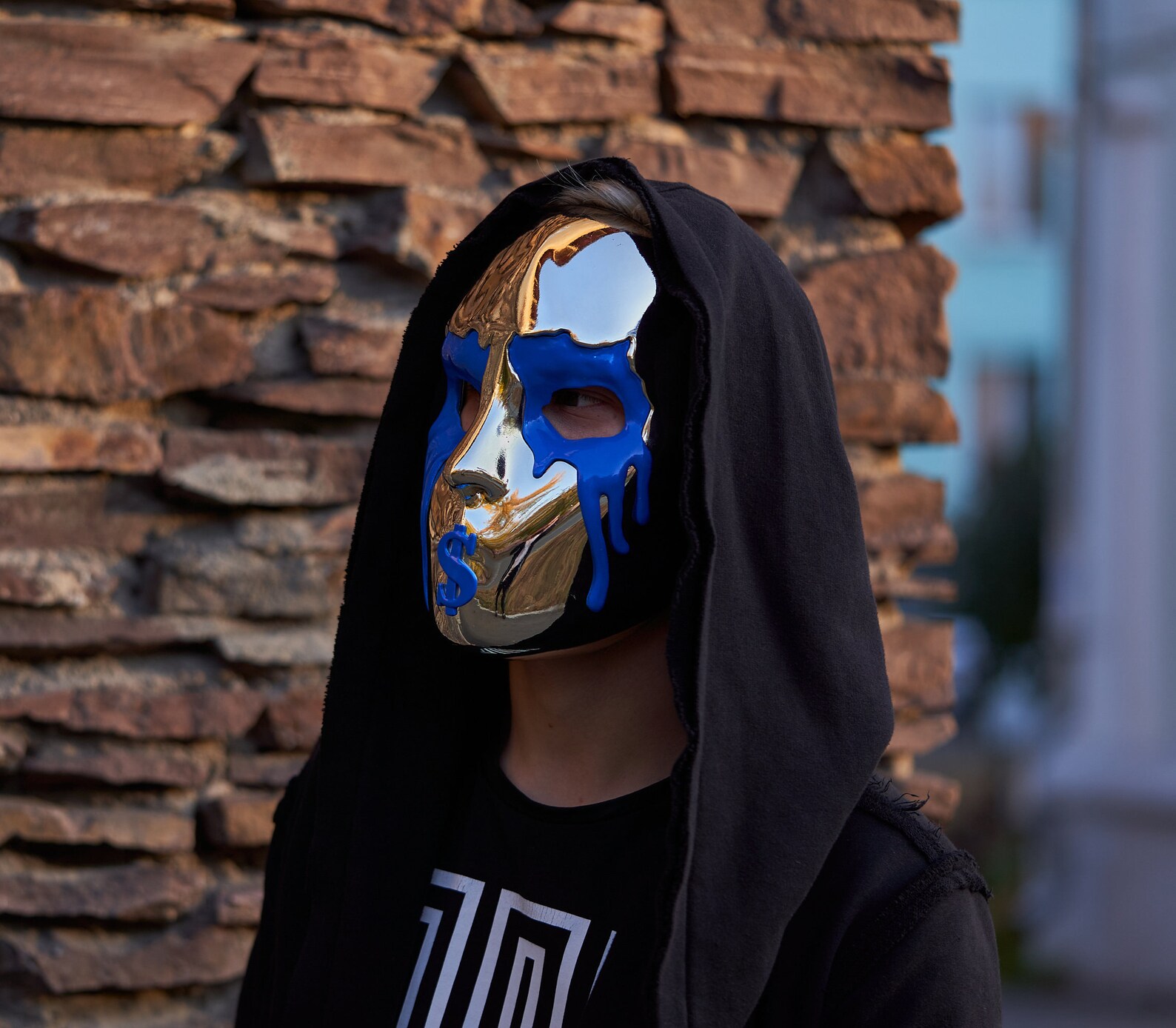 JDOG FIVE SILVER mask from Hollywood Undead Etsy