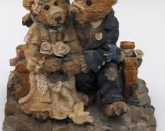Vintage Boyds Bear, Greenville & Beatrice in wedding attire. Edition 31e/208