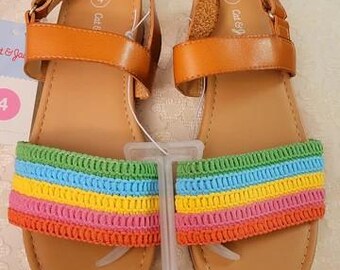 Cat & Jack rainbow sandals
