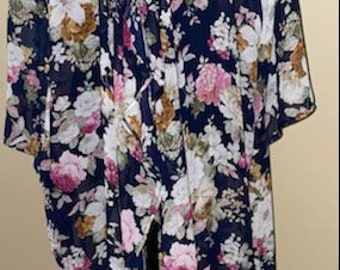 Lovely colorful Kimono/ duster 3x