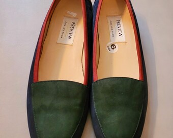 Terrific thrift multi color women's flats