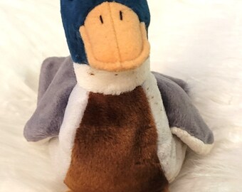 Vintage ty Jake the mallard duck beanie baby, 1998 beanie baby