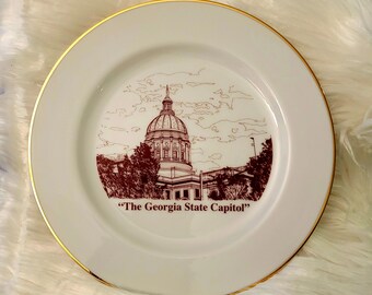 The Georgia general assembly fine porcelain limited edition commemorative plate. 2011-2012