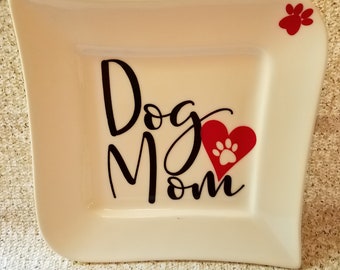 Fur mom gift, dog mom gift, pet lovers gift, decorative plates • doggy grandmother,• specialty Gift •  •doggy Gift Ideas •  •  Wall Decor •