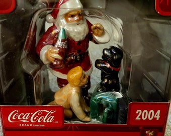 CocaCola pearlescent porcelain ornament collection