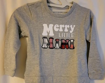 Kids merry little mini sweatshirt.  Small