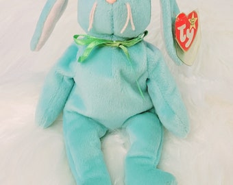 1996 ty beanie hippity Rabbit, vintage beanie baby