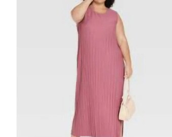 Large Sleevesless  blush pink maxi