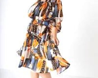 Abstract off the shoulder dress.  Size 18/20