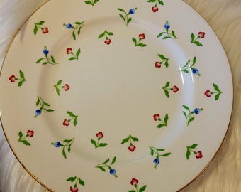 Vintage Royal Victoria fine bone china salad plates & sherbet cup.