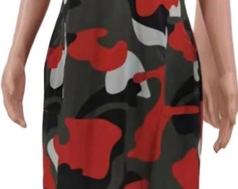 Colorful camo dress, size 2x