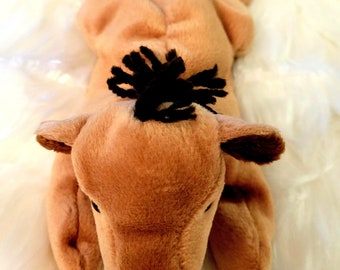 1997 ty beanie Derby horse, Derby horse with yarn hair mane