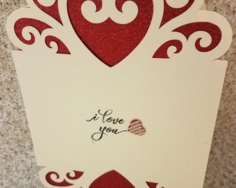 I love you card, love card, card for wife, card for husband, greeting card, girlfriend, daughters