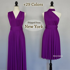 Purple Bridesmaid dress party dress convertible dresses | Etsy