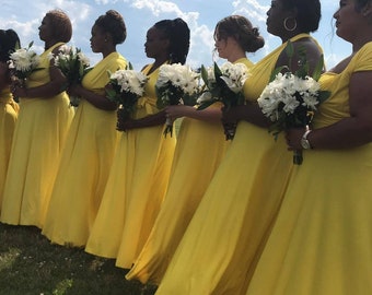 baby yellow wedding dress