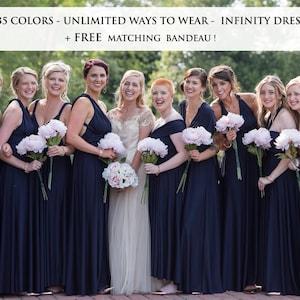 Midnight blue infinity dress new arrivals